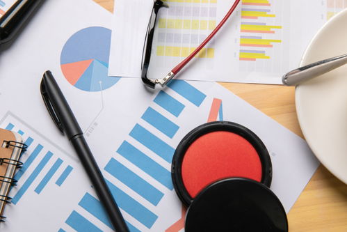 印泥报表 办公用品的商务摄影图与技术开发